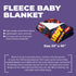 Personalized Baby Superhero Blanket – Captain America Style | Custom Name & Birthdate | 30"x40"